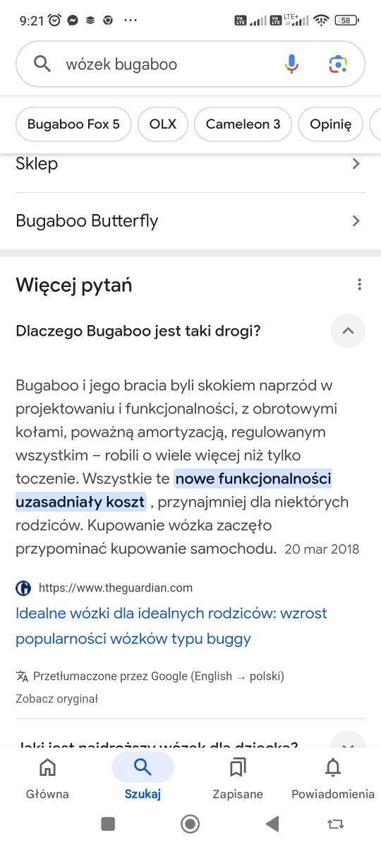 Wozek dla dziecka Bugaboo 3 w 1