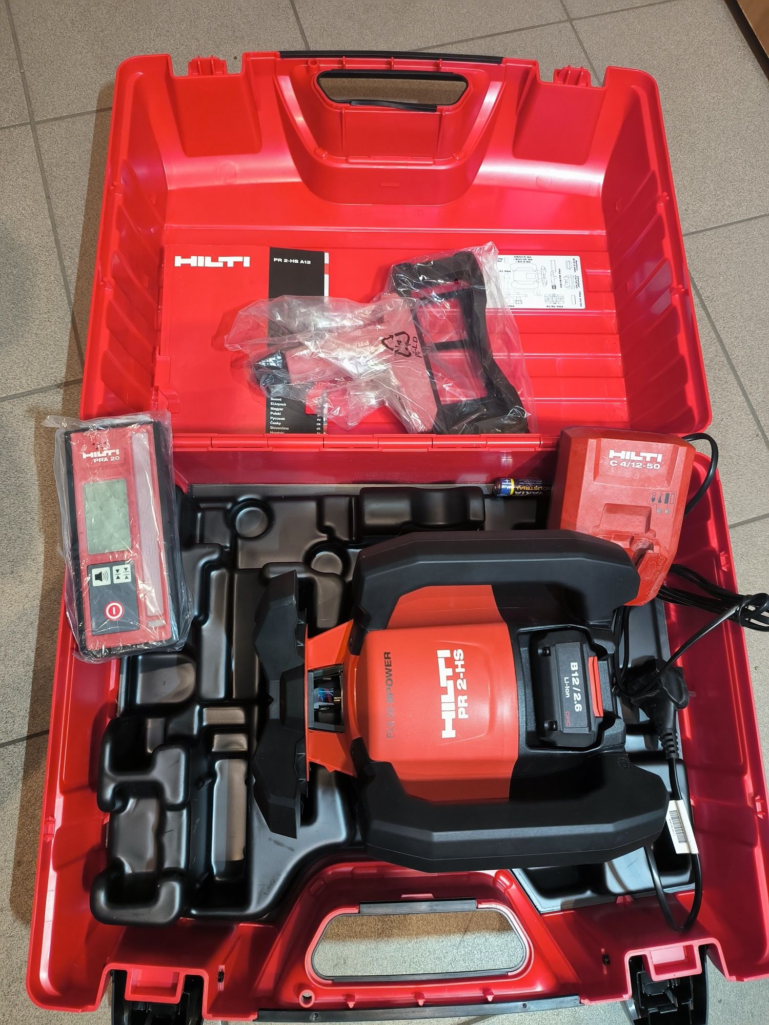 Niwelator laserowy Hilti PR-2HS cały zestaw jak nowy