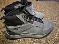 Buty 4F wysokie, szare.