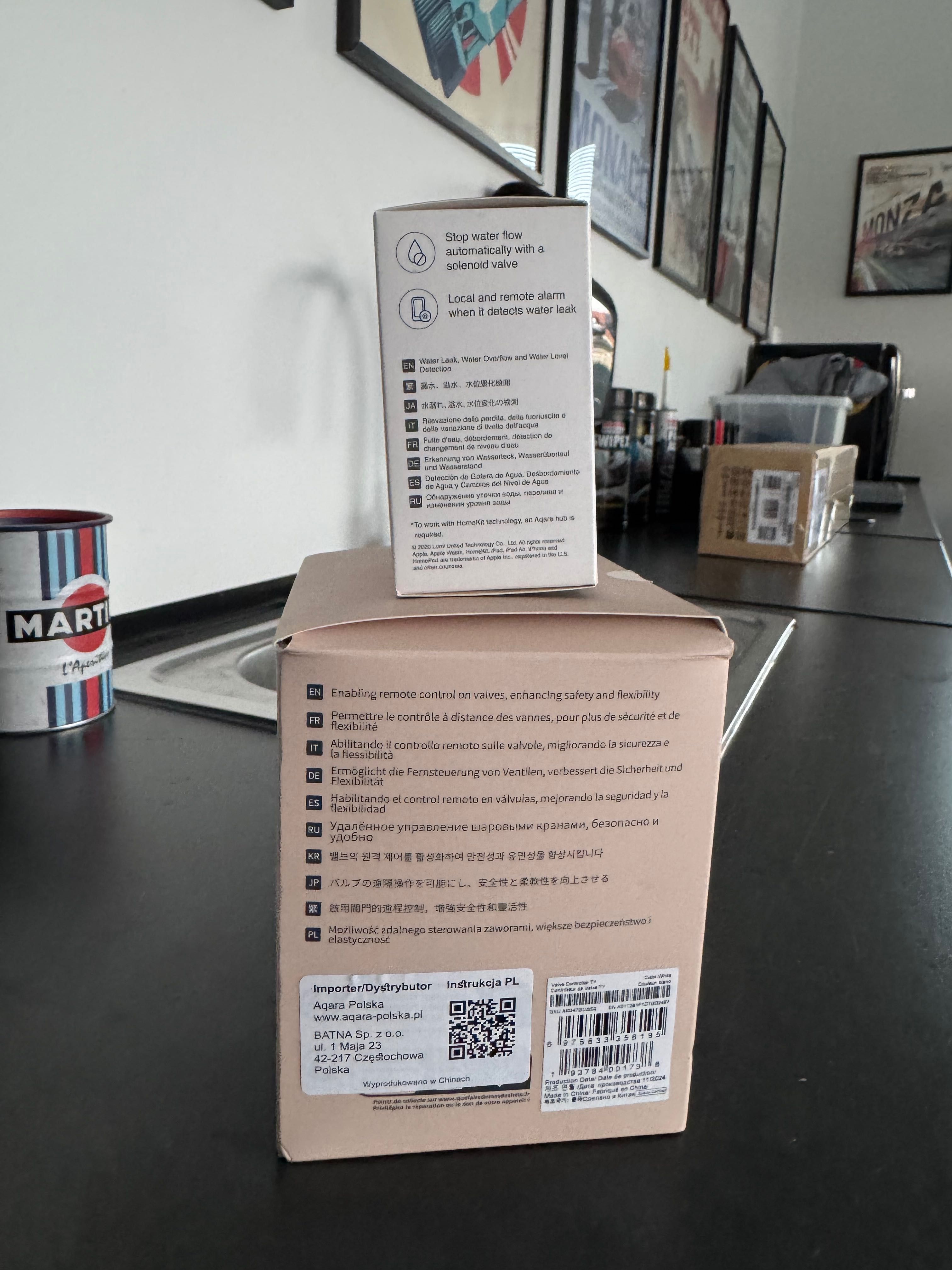 AQARA VALVE CONTROLLER T1 SMART z czujnikiem zalania