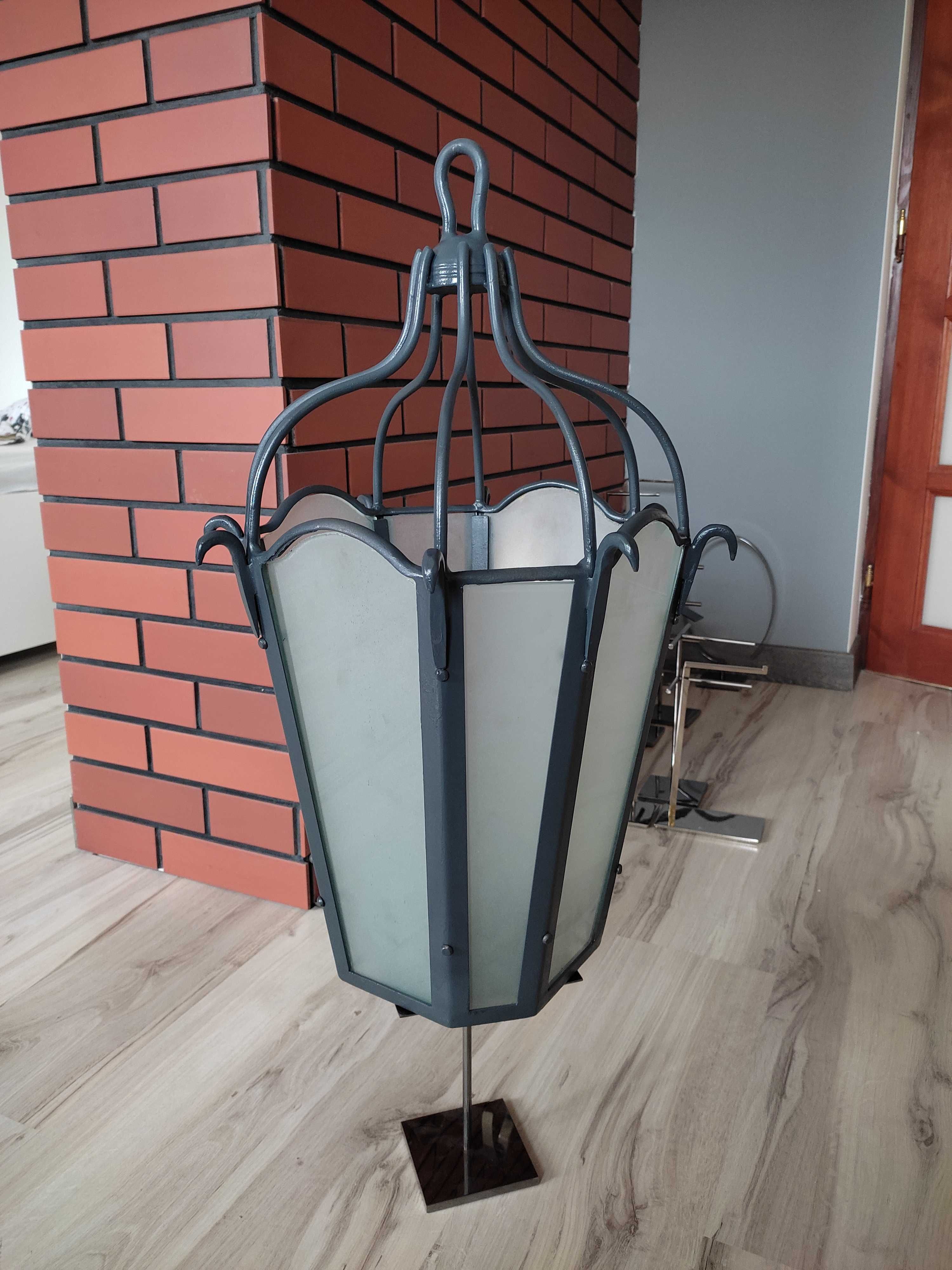 Ozdobny retro żyrandol lampion loft loftowy industral