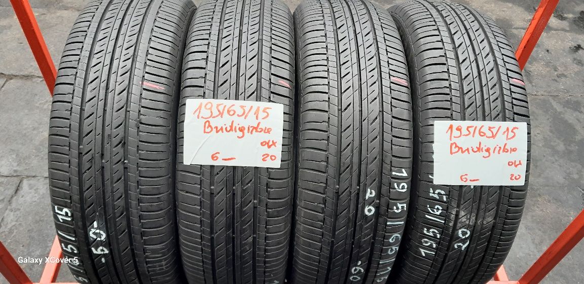 Opony Letnie 195÷65÷15÷.BRIDGESTONE.Rok 2020.Cena 500 zł kpl-4 sztuki.