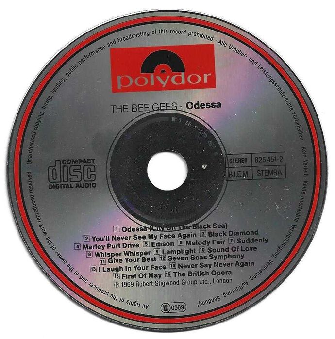 Bee Gees - - - - - Odessa - - - - - CD