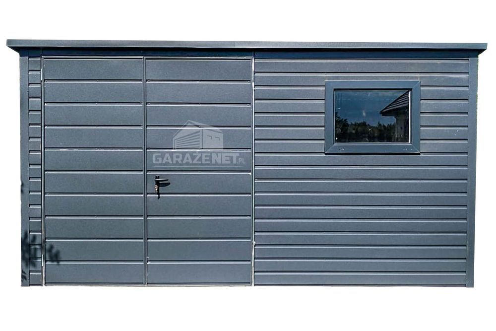 SCHOWEK DOMEK OGRODOWY 4X2,5M - Brama Dwuskrzydłowa - Okno - TS746