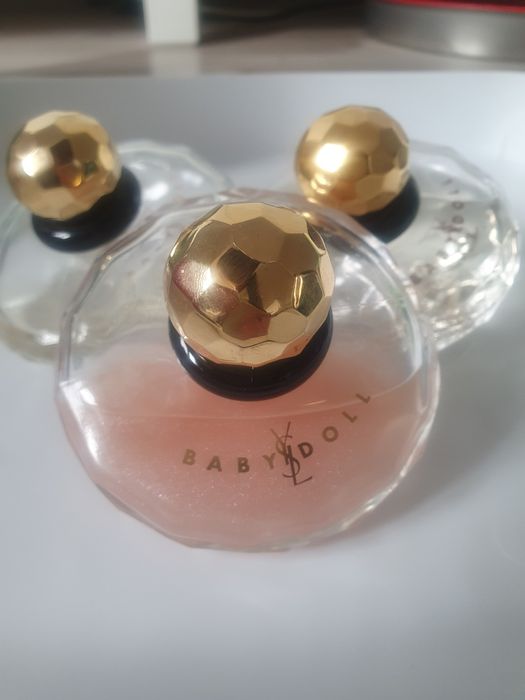 YSL Yyes Saint Laurent perfumy zapach flakon baby doll brokat