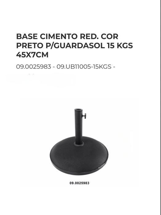 Guarda-Sois de Jardim várias Cores e medidas e Bases.