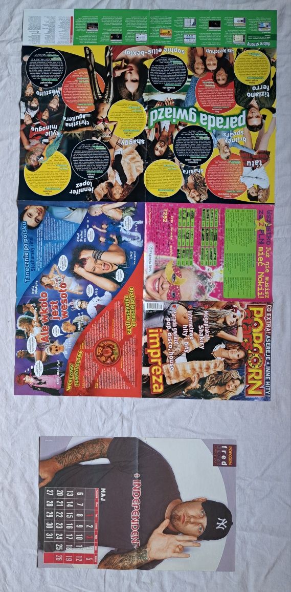 Shakira plakaty z gazety Popcorn 2003 unikaty