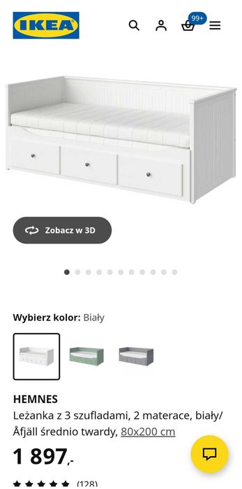 Łóżko hemnes Ikea