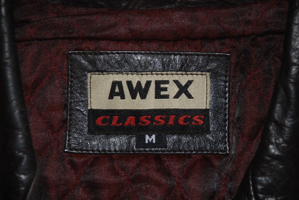 Super jakości kurtka skórzana Avex Classics, r. M/L