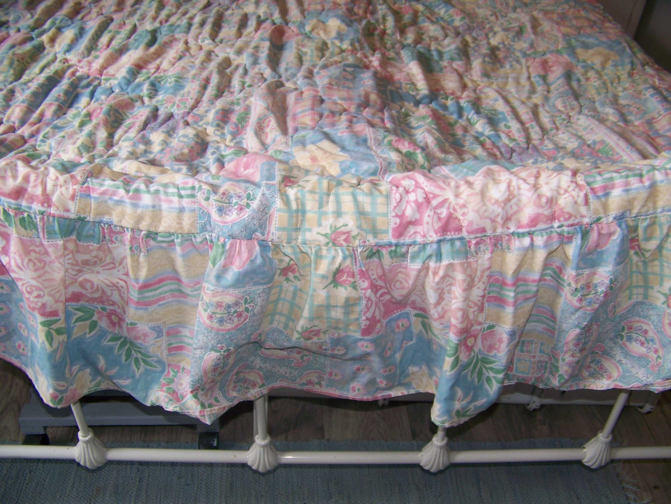 narzuta na łóżko w stylu patchwork 190/226 cm