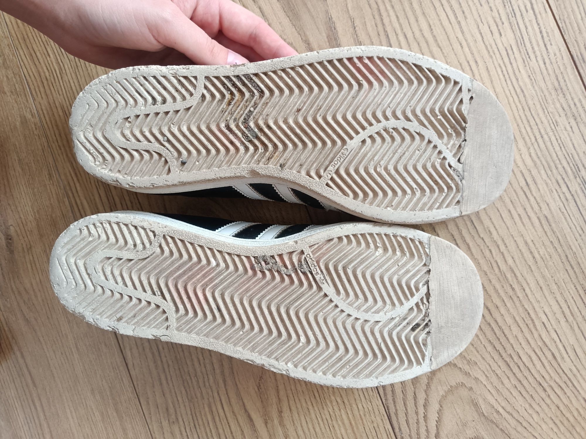 Adidas superstar 38 2/3 złoty złote czubki