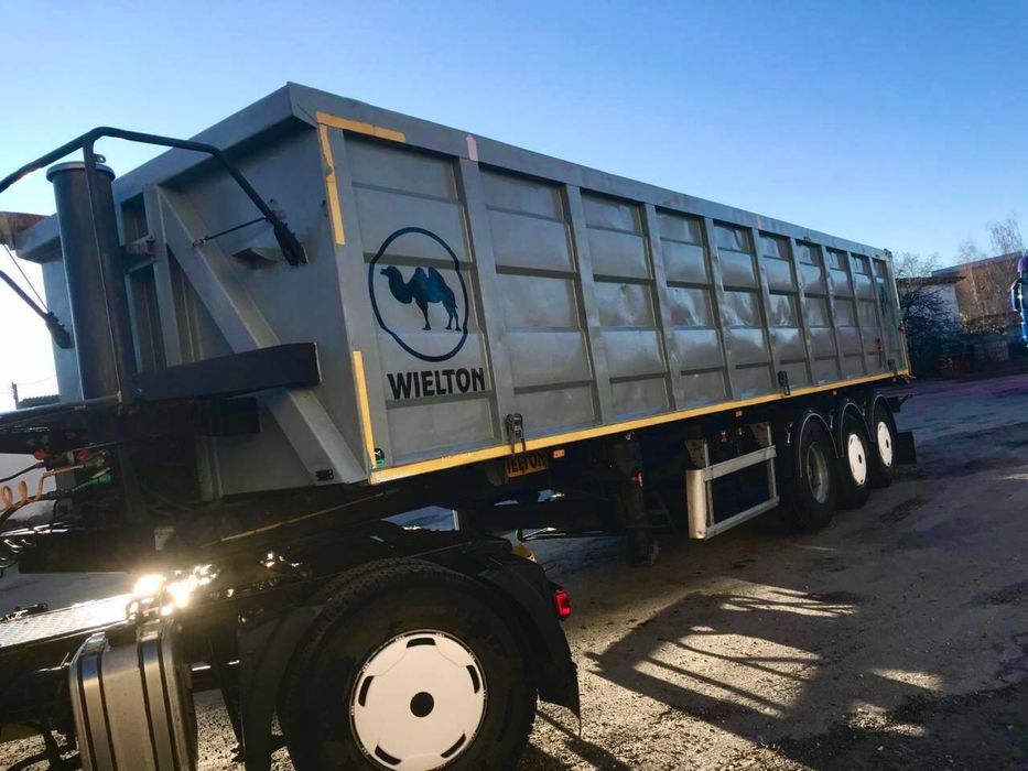 Комплект з роботоюWielton самоскид 38 кубів фура тягач прицеп самосвал