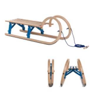 Drewniane sanki składane VT Sport Baranie Rogi 110 blue