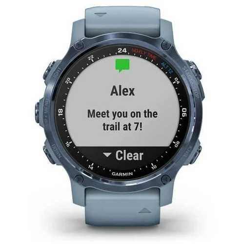 Garmin Descent Mk2S Mineral Blue with Sea Foam Silicone Band