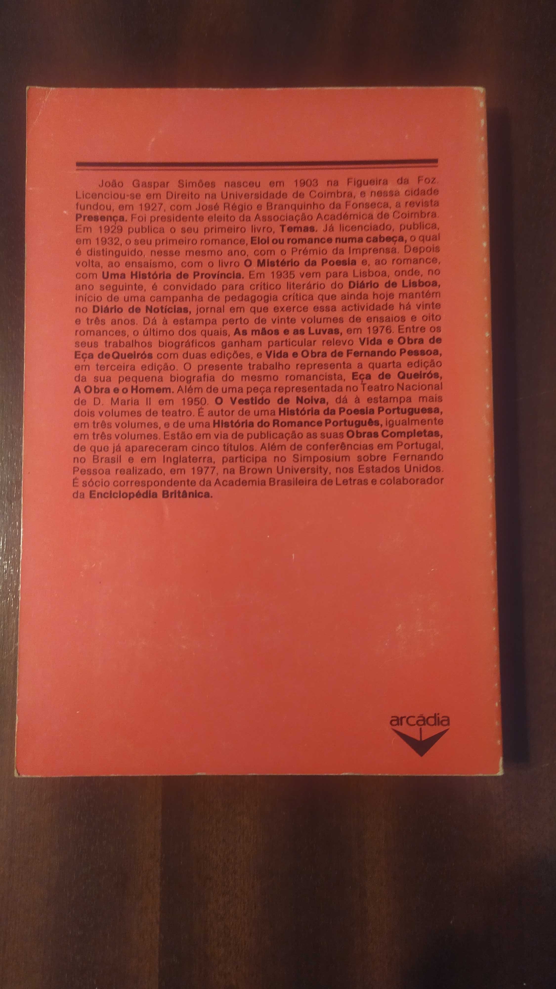 [Livro] Eça de Queirós, A Obra e o Homem - João Gaspar Simões