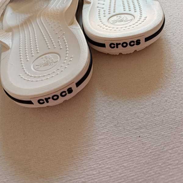 Crocs Unisex Crocband Flip вьетнамки белые женские крокс, оригинал.