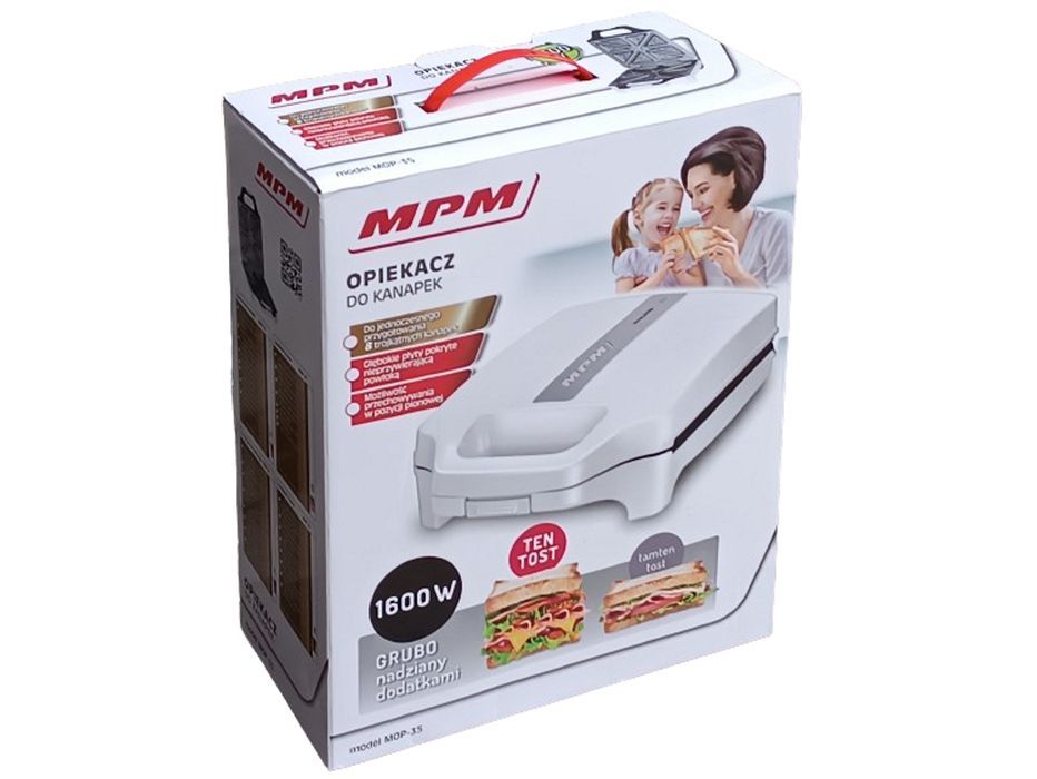 Opiekacz do kanapek MPM MOP-35 - 1600W
