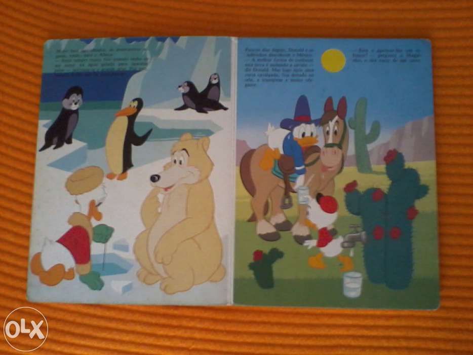 Livro Aventuras do Pato Donald Walt Disney 1982