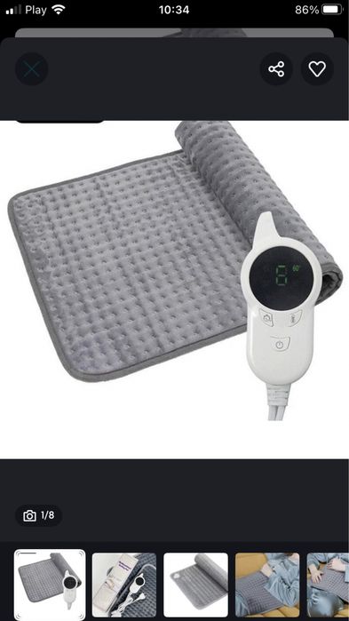 Elektryczna poduszka grzewcza przyjazna dla skóry.