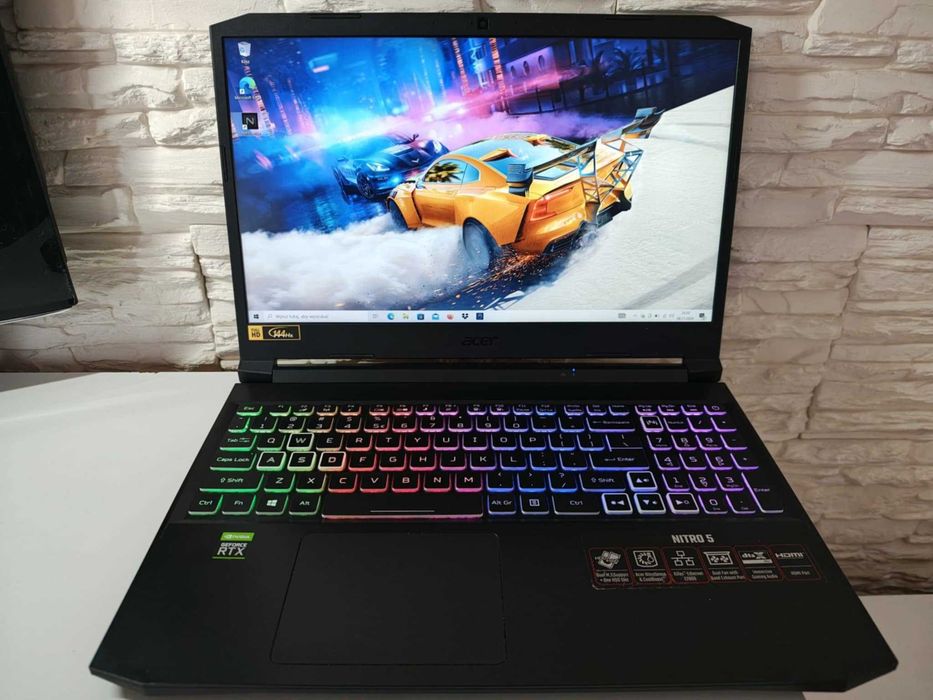 GAMINGOWY Laptop ACER NITRO5-144Hz R7-16x4.40Ghz,16GB,RTX3070-8GB/100W