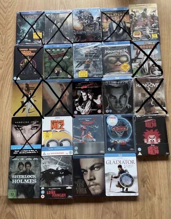 Blu rays steelbook + DVDs