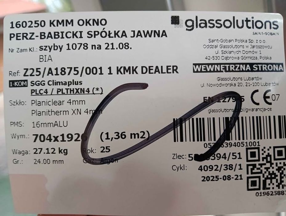 Drzwi balkonowe nowe