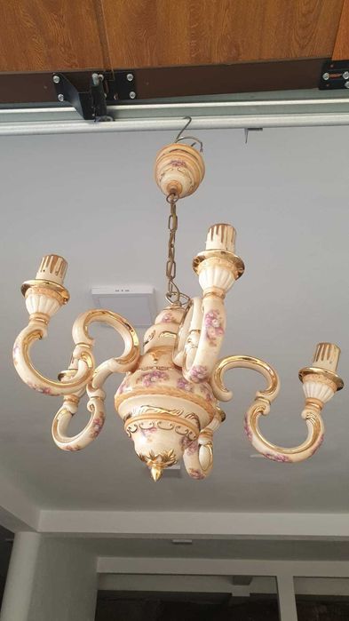 Candeeiro de quarto pintado à mão