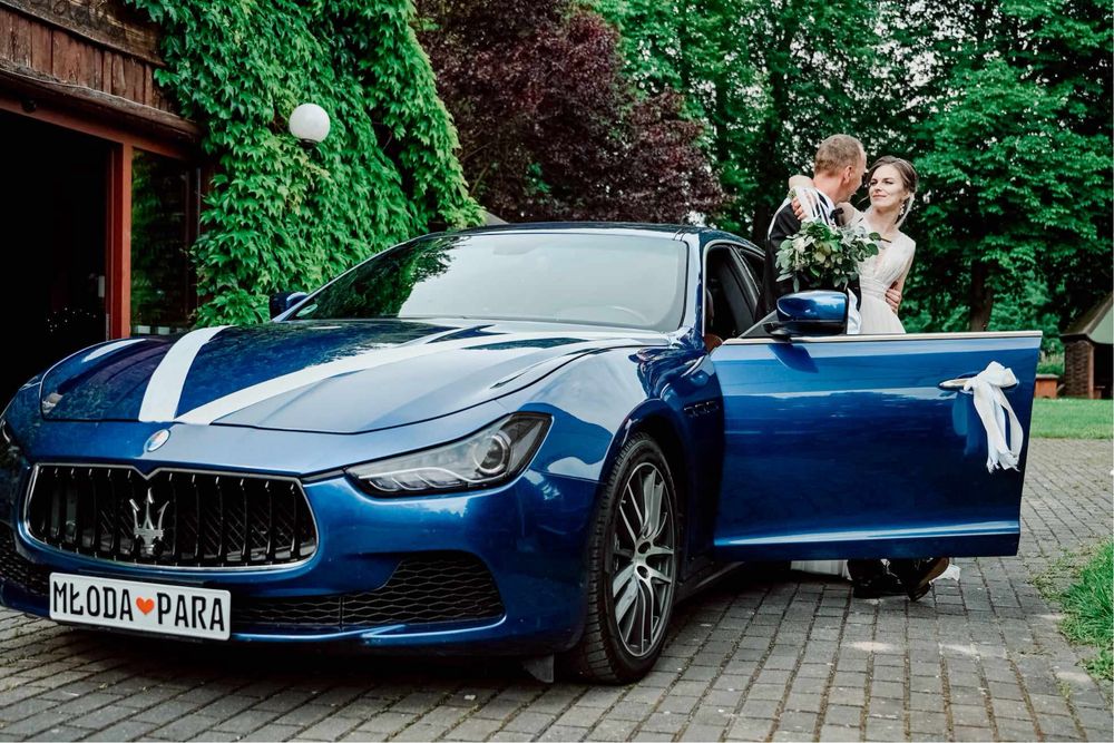 Auto na Wasz ślub, auto do ślubu, wynajem, Maserati, transport osób