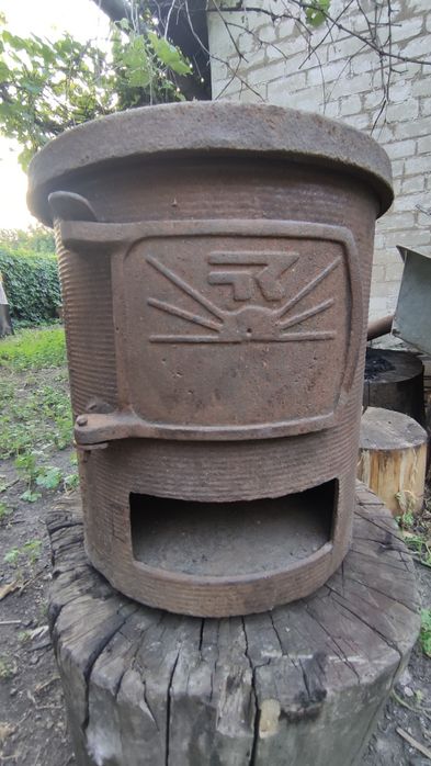 Буржуйка чугунная СССР