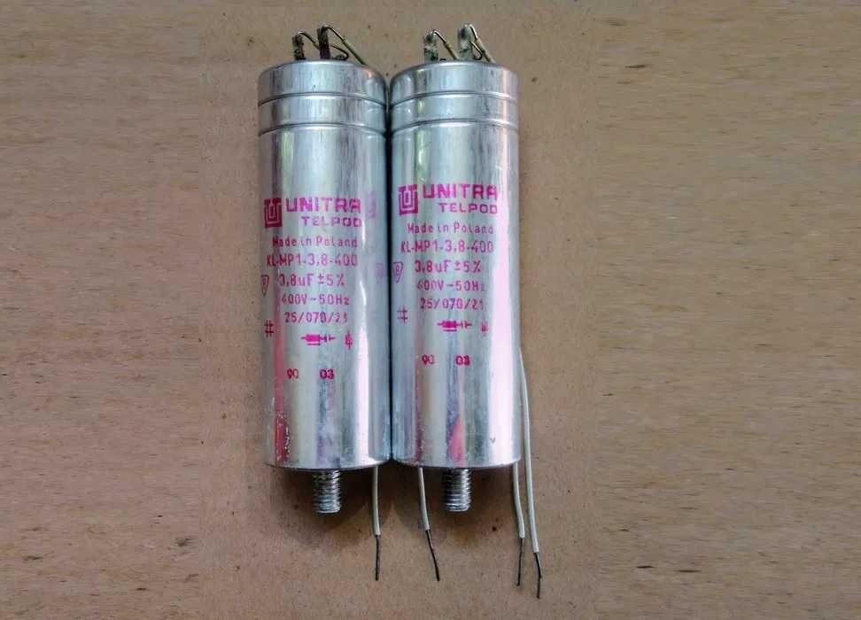 Робочі конденсатори пускові 3,8мкФ 400V 2шт.