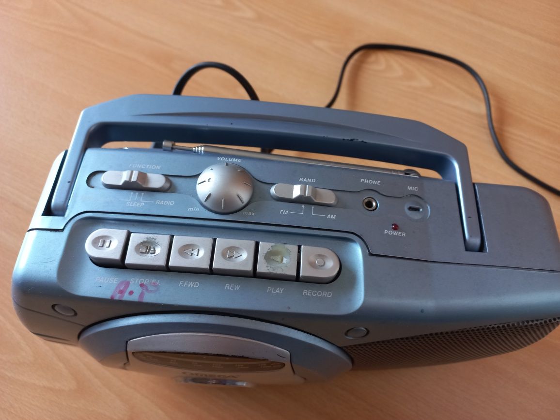 Rádio a funcionar