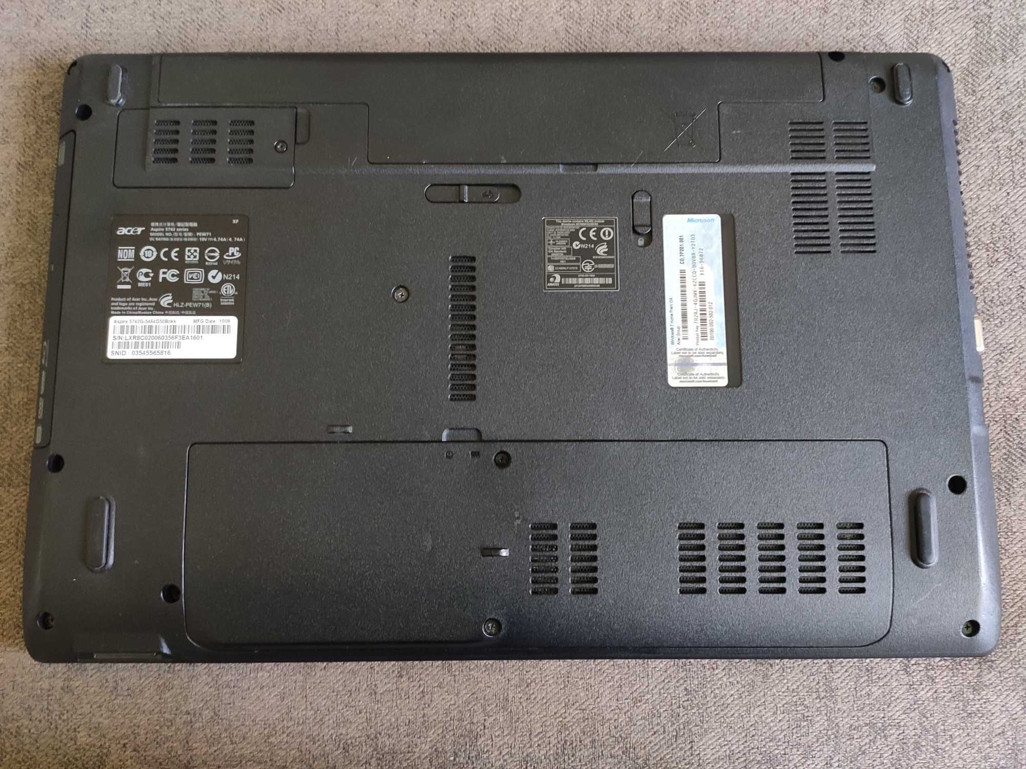 Acer Aspire 5742G/core i5/Nvidia GT420M 2Gb
