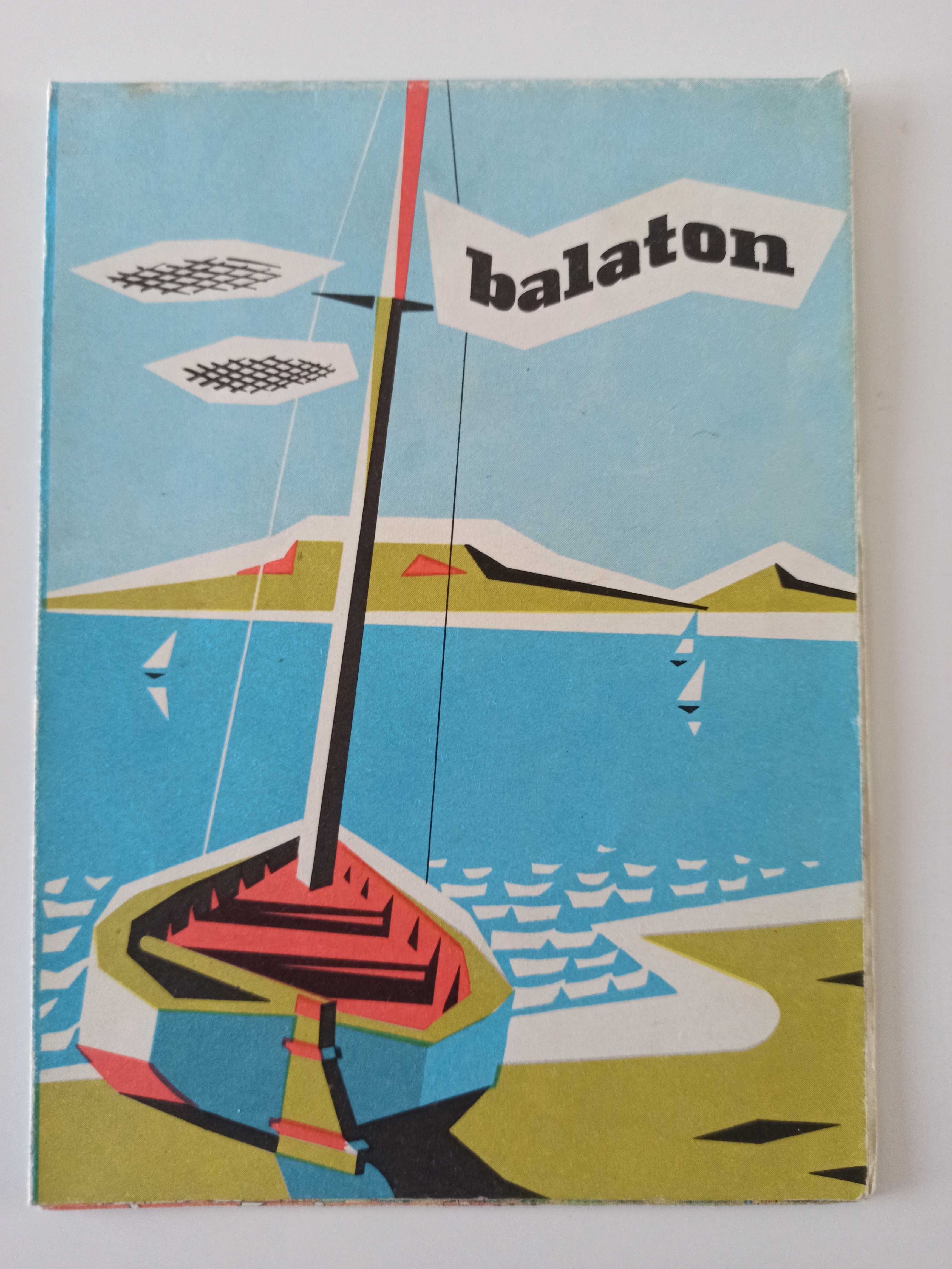 Balaton – stara mapa plan miasta 1977 stara mapa Węgry