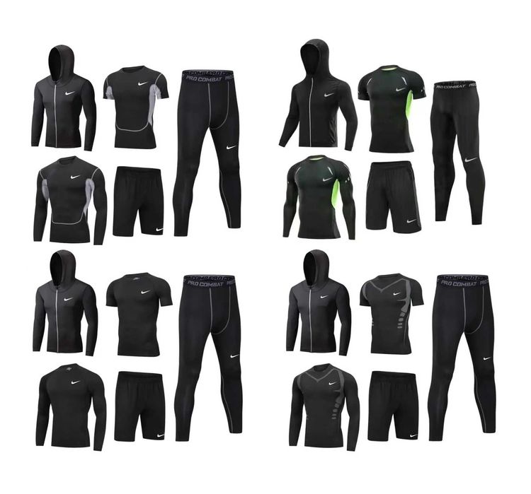Комплект Nike 5 в 1 : Худі, Шорти, Рашгард, Футболка та Легінси.