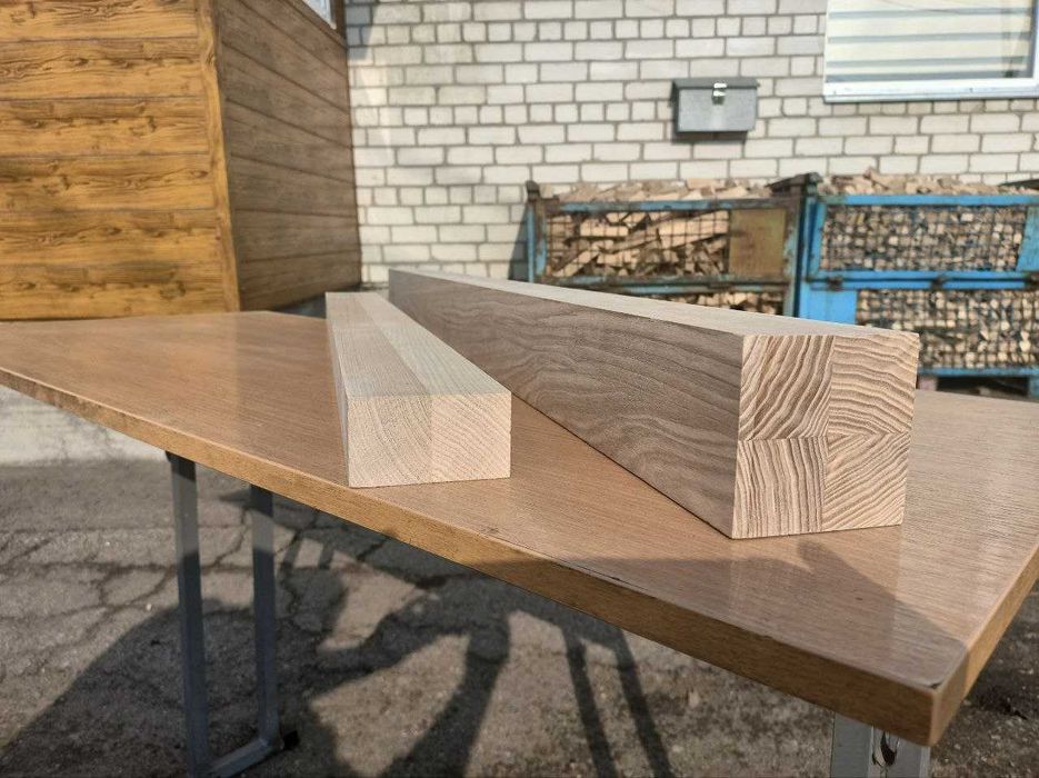 Сухий цільноламельний брус з ясеня - преміум якість!