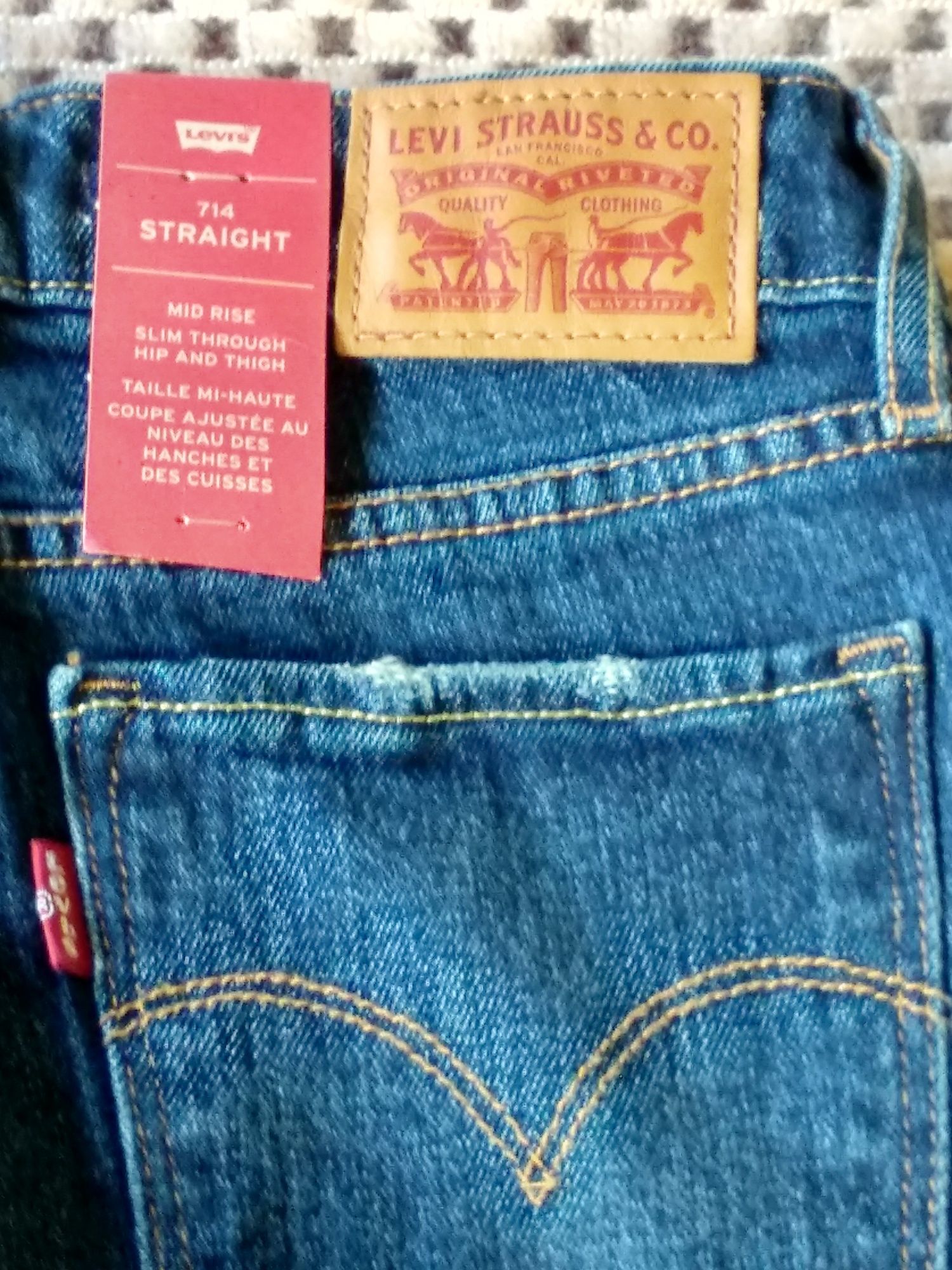 Nowe jeansy 714 straight, Levi's