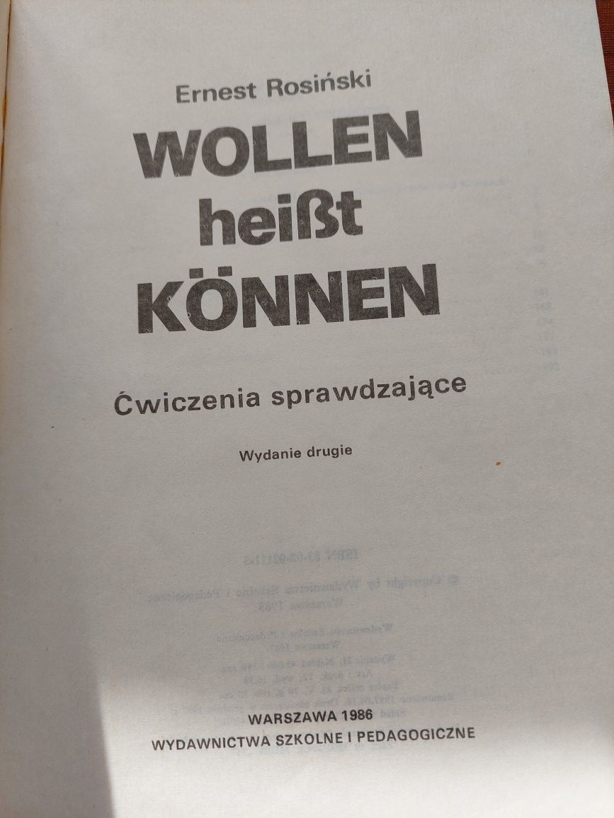 Ćwiczenia do języka niemieckiego Wollen heisst konnenn