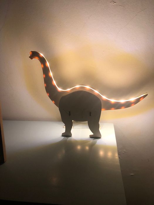 Candeeiro de madeira crianca