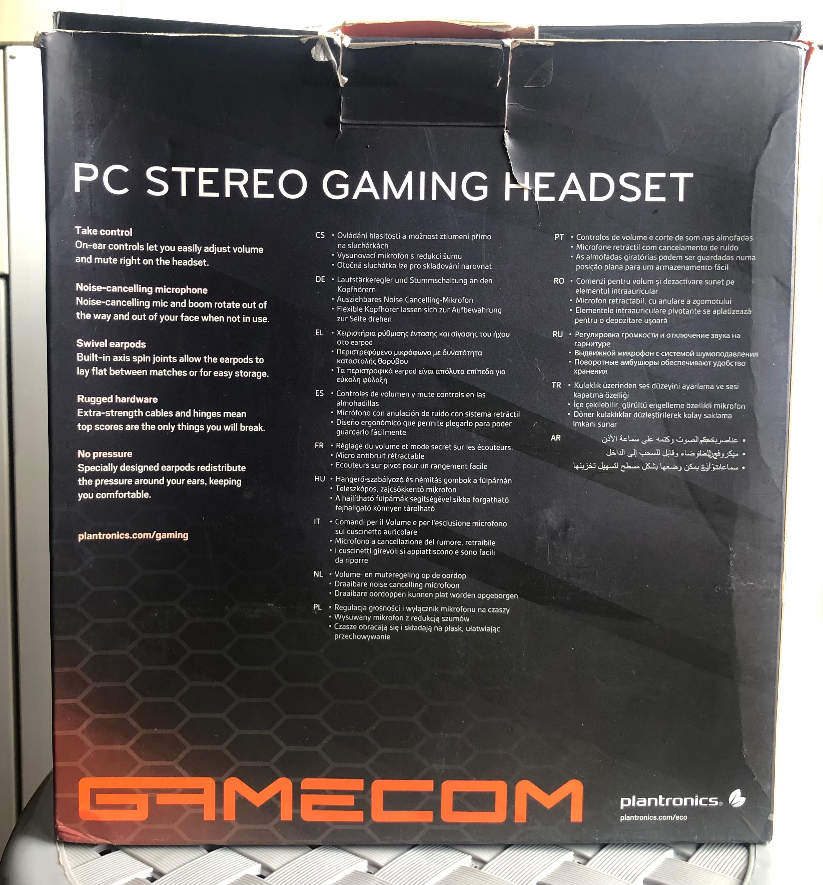 Fones PC Stero Gaming Headset