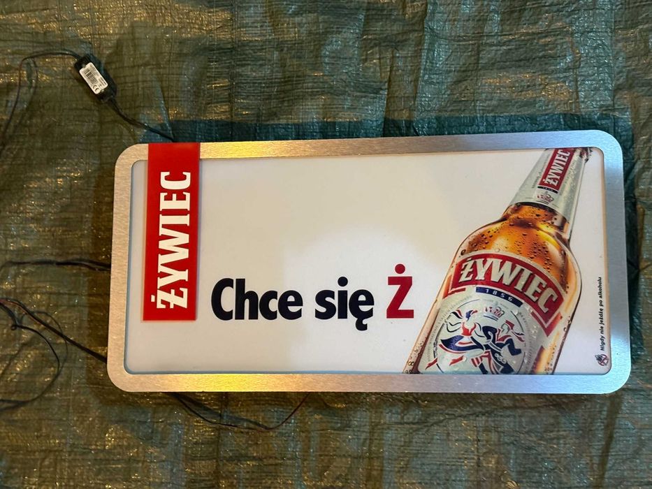 Plafon na ścianę, dekoracja świecąca , reklama browar Żywiec