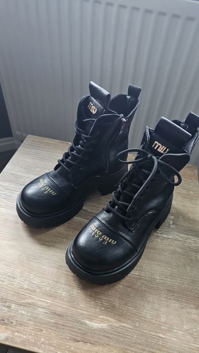 Buty botki w stylu miu miu 37