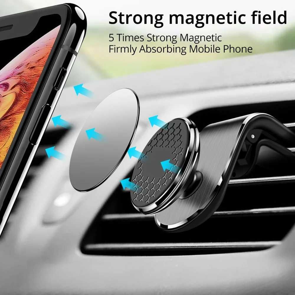 Автомобільний тримач для телефону з кріпленням, поворот 360 градусів