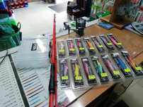 Conjunto pesca chocos e lulas