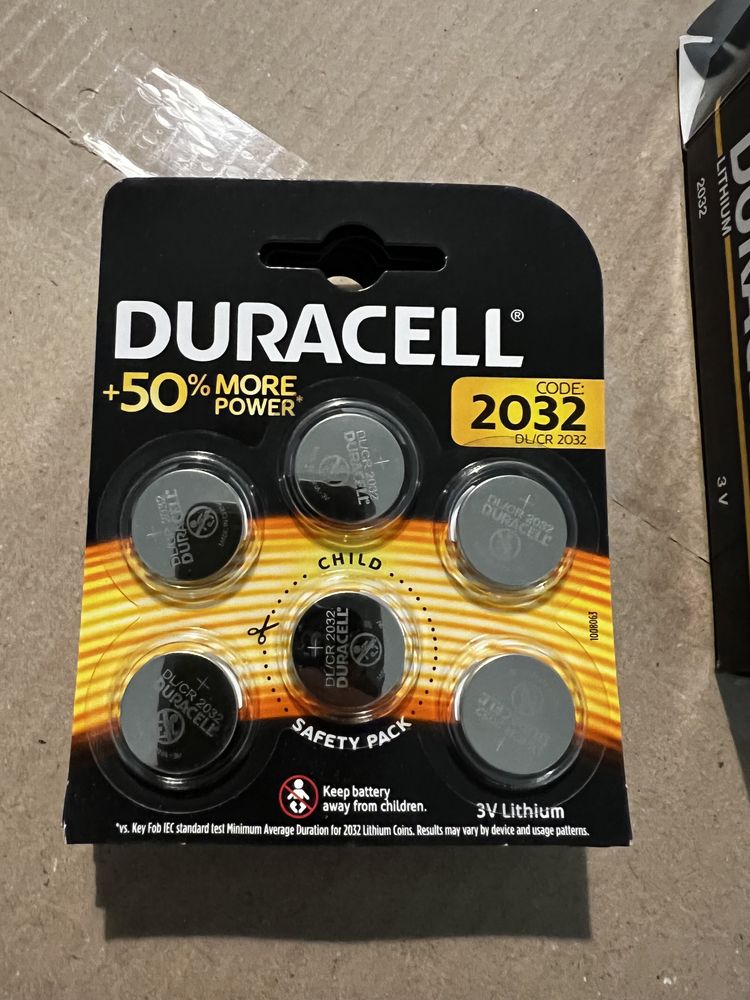 Батарейки Duracell Original 2032 3v 2028 рік