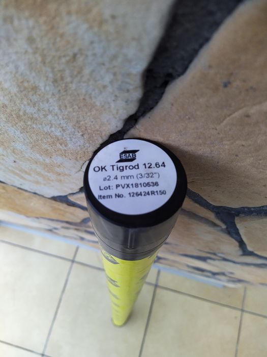 Drut spawalniczy TIG OK Tigrod ESAB  12.64 1,6, 2,0, 2,4, 3,2 mm 5 kg