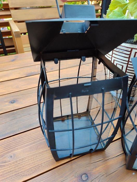 Metalowe lampiony 3szt.