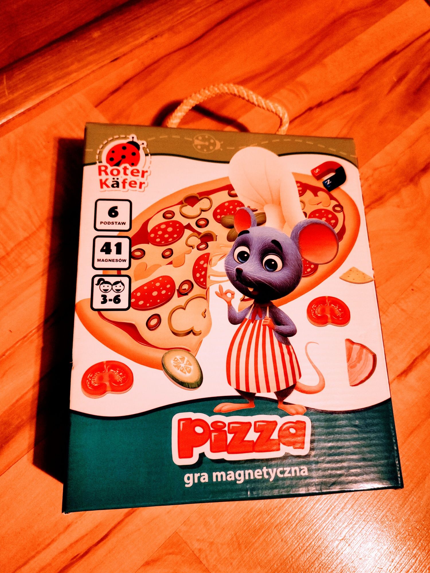 Gra magnetyczna pizza dla dzieci 3-6 lat