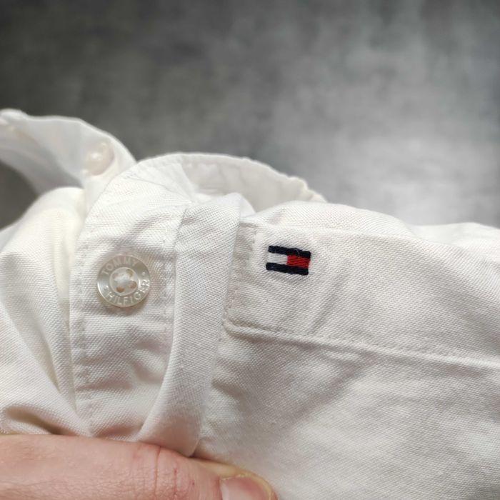 MĘSKA Koszulka PREMIUM Biała Krótki Rękaw Elegancka Tommy Hilfiger