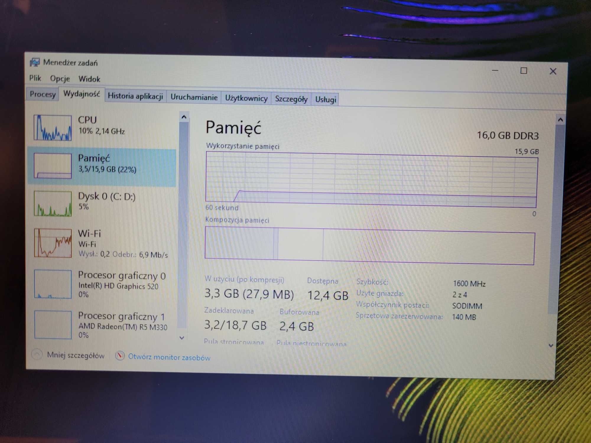 Laptop Lenovo 17,3'' ideapad 300-17ISK IntelCore i7 SSD 512GB RAM 16GB