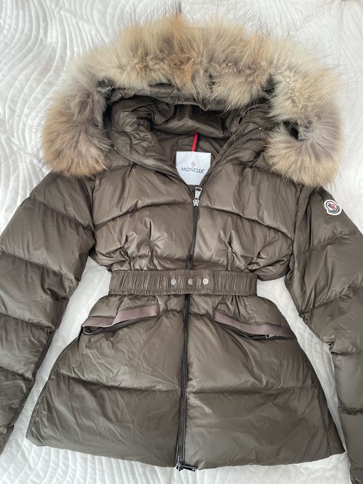 Kurtka zimowa, puchowa, futro lisa, Monc., rozmiar 2 (S)